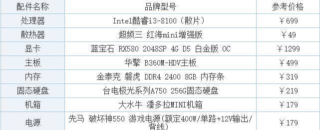 探索极致性能——顶级台式电脑配置单解析（用极致体验感受科技的魅力）-第1张图片-星耀数码