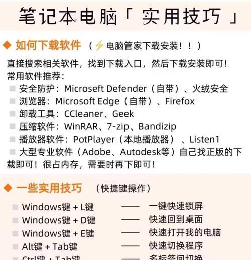 手提电脑使用教程——解锁技巧，提升效率（从入门到精通，助你成为电脑达人）-第1张图片-星耀数码